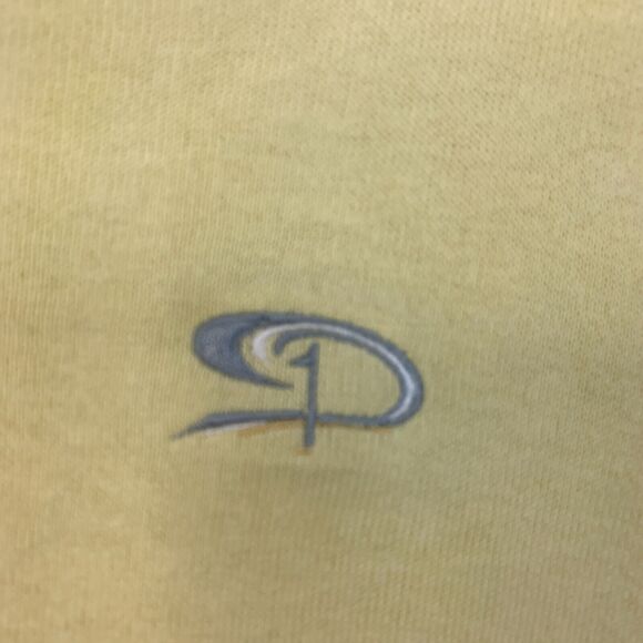 Straight Down Sweater Mens L Yellow Pima Cotton V Neck Long Sleeve Pullover - Picture 5 of 16